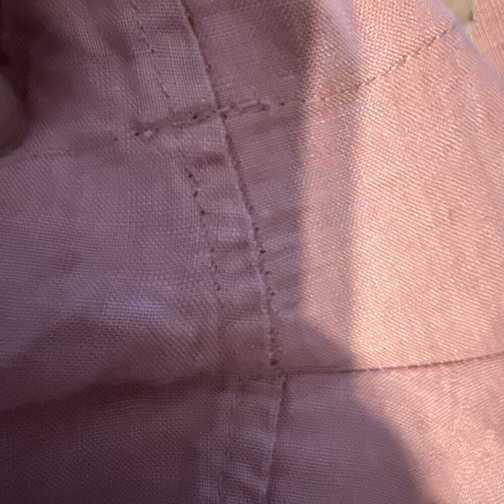Philosophy 100% Linen Pull On Shorts Womens XL Pink Elastic Waist Casual Summer - Picture 10 of 12